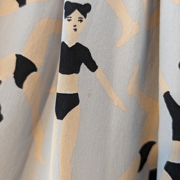 Gorman Acrobatic Silk Midi Skirt - Picture 3 of 8